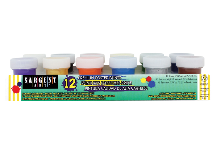 CMR Tempera Poster Paints 12 Ct. Poster Paint Set