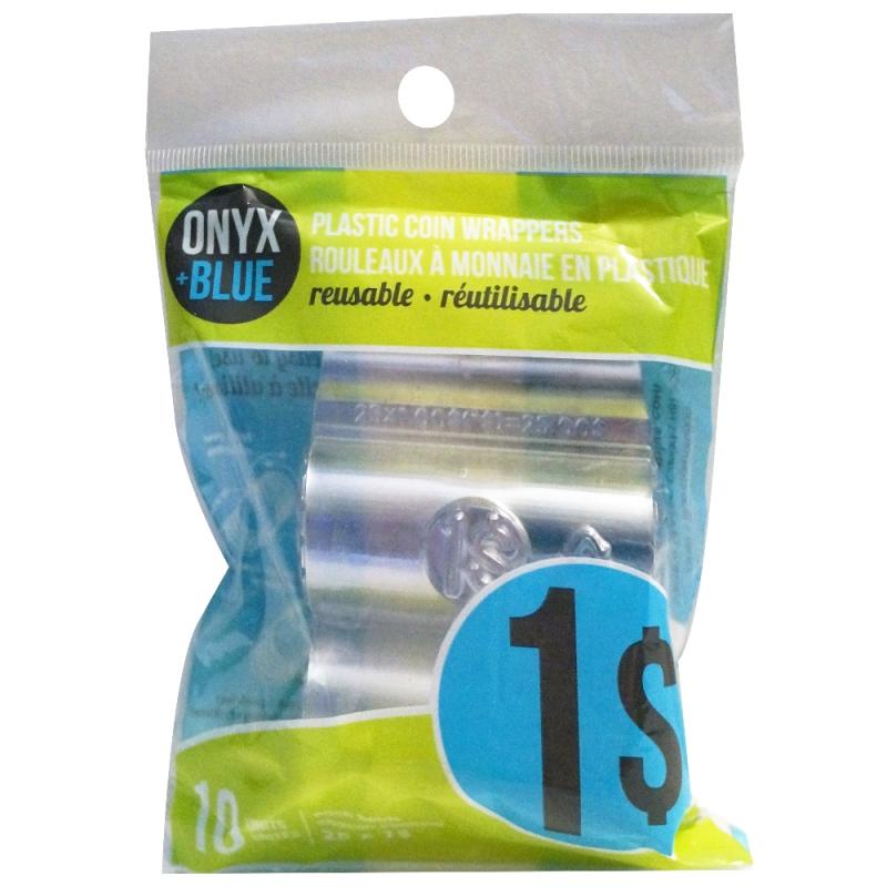 CMR ONYX+BLUE 10 PLASTIC COIN WRAPPERS